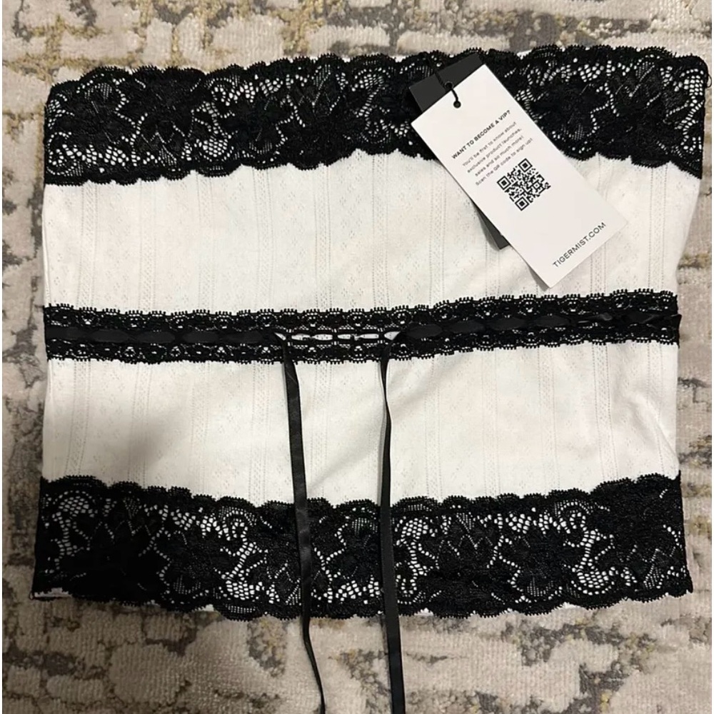 Tiger Mist Strapless Top
